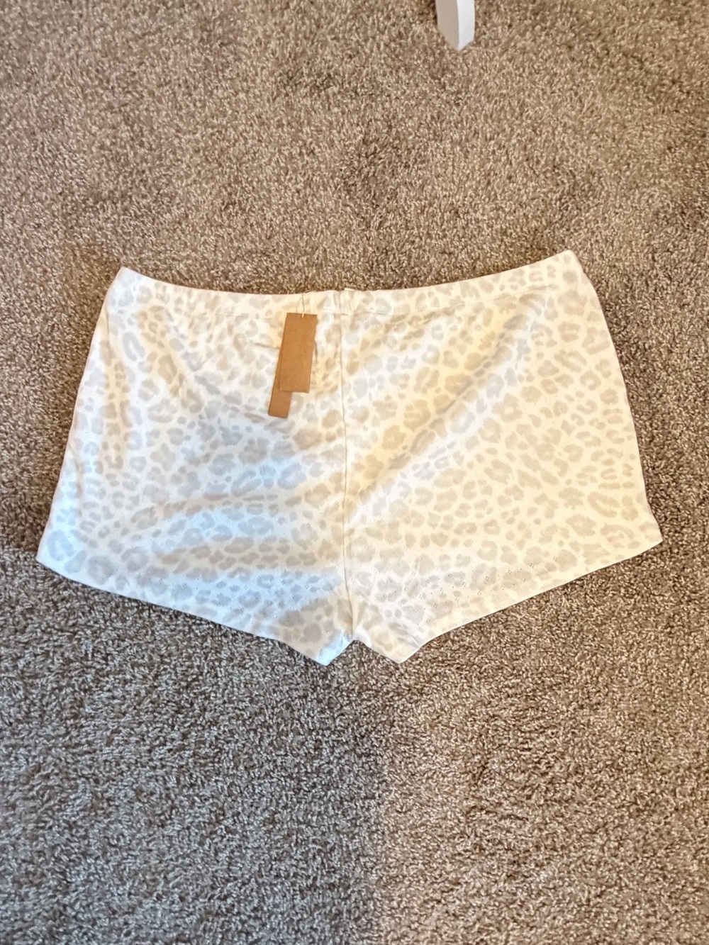 Skims heavy pointelle pacific leopard print shorts limited edition size xl NWT - Picture 6 of 10